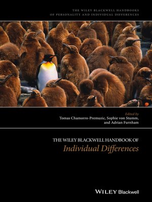 cover image of The Wiley-Blackwell Handbook of Individual Differences